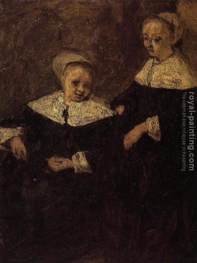 Eugene Boudin : Two Woman